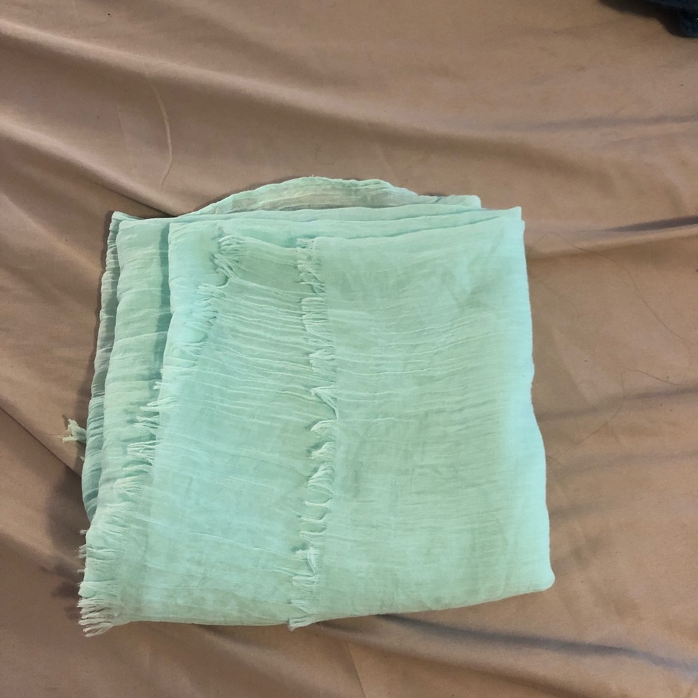 mint green scarf wrap